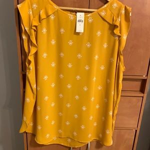 NWT LOFT Sleeveless Blouse Size XL